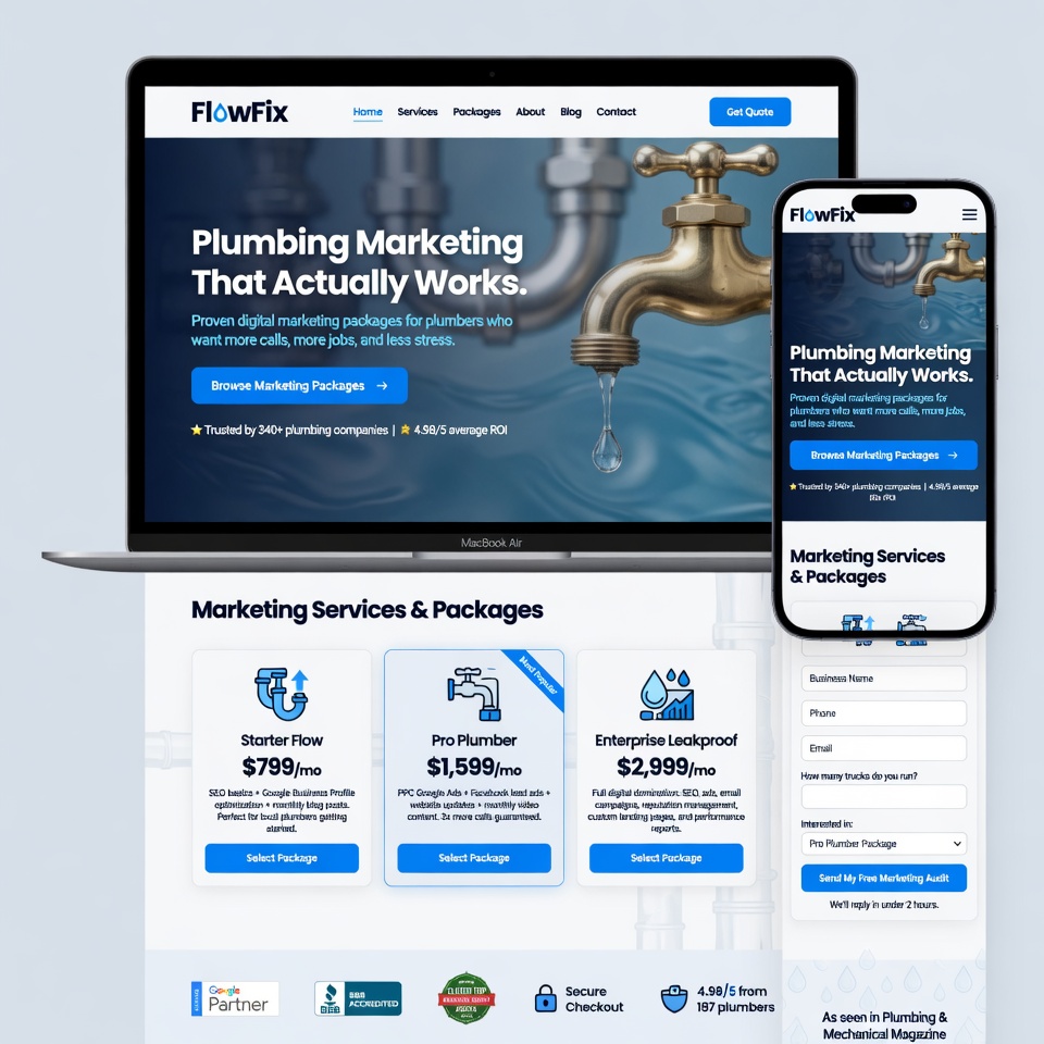 Plumbing Marketing Services & Packages