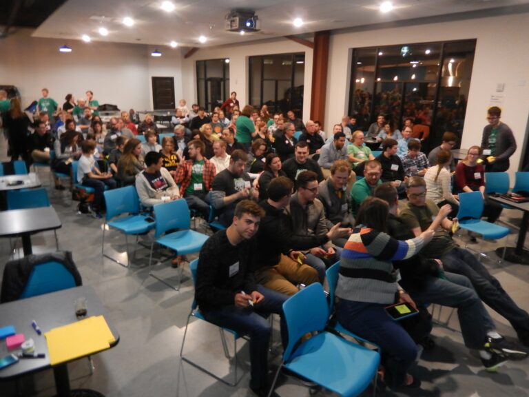 People at Startup Weekend In Cedar Rapids, Iowa