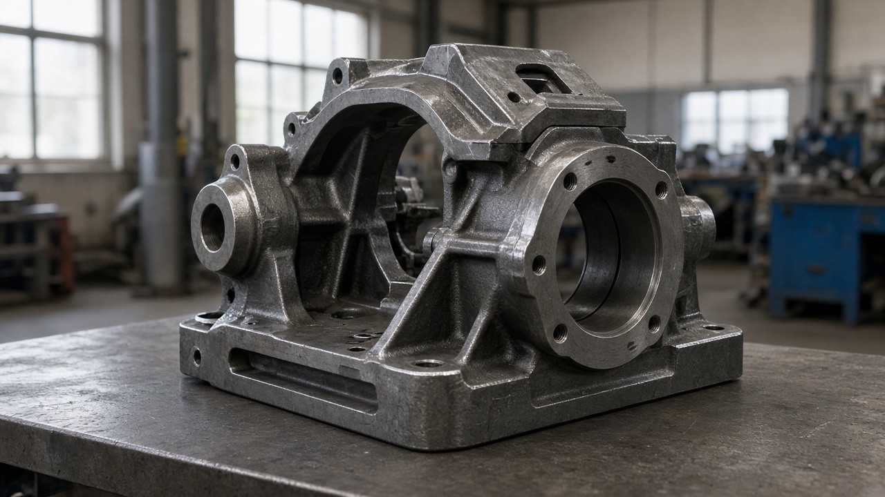Heavy ag-style cast and machined steel component
