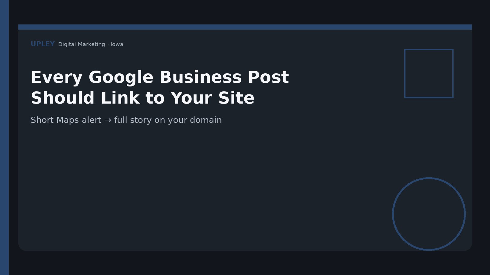 Short Maps alert → full story on your domain