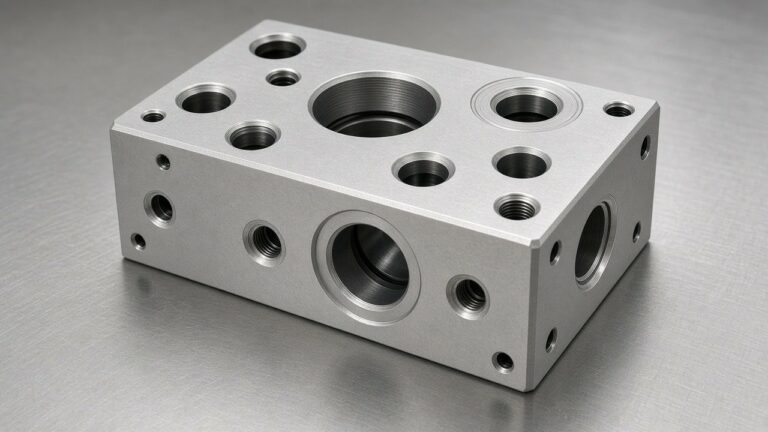 Precision hydraulic manifold with machined ports