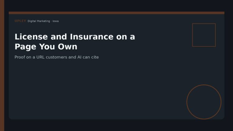 Proof on a URL customers and AI can cite