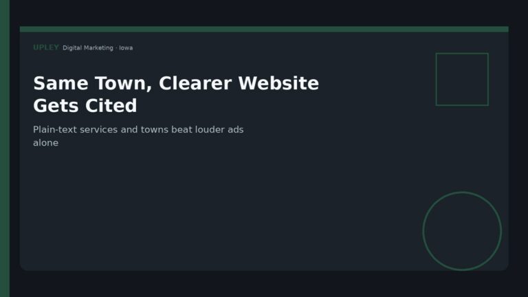 Plain-text services and towns beat louder ads alone